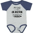 thumbnail image 3 of Inktastic My Dad is an Er Doctor and a Hero Boys or Girls Baby Bodysuit, 3 of 5