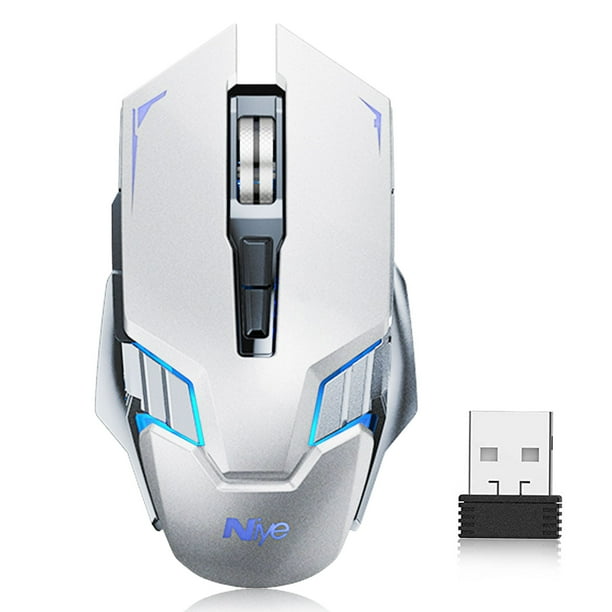 Wireless Gaming Mouse Rechargeable Silent 2 4g Wireless Lightweight Fps Rgb Gaming Mouse With 30 Dpi Adjustable 7 Buttons Ergonomic Computer Pc Laptop Gamer Mice For Windows Mac Os 5 2oz Walmart Com Walmart Com