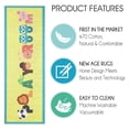 thumbnail image 2 of Low Pile Kids Rug for Playroom - Ultra-Thin Non-Slip Playroom Kids Runner Rug - Washable Cotton Educational Rug for Kids Room - 20 x 59 Inches, 2 of 6