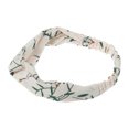 thumbnail image 5 of Unique Bargains 1 Pc Fashion Chrysanthemum Pattern Cross Elastic Hairband for Women Beige, 5 of 6