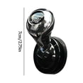 thumbnail image 3 of Linnome Car Start Button Cover Metal Club Type Lever Decorative Sticker for Vehicle Ignition Switch Silver, 3 of 6