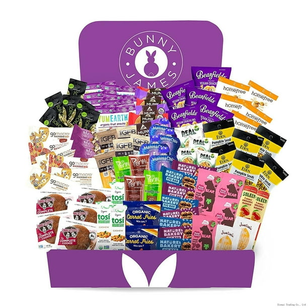 Bunny James Vegan Office Display Snack Box (90 Snacks)
