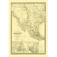 thumbnail image 2 of Unknown 23x32 Black Ornate Wood Framed with Double Matting Museum Art Print Titled - New Map of Mexico and Texas - 1840, 2 of 4