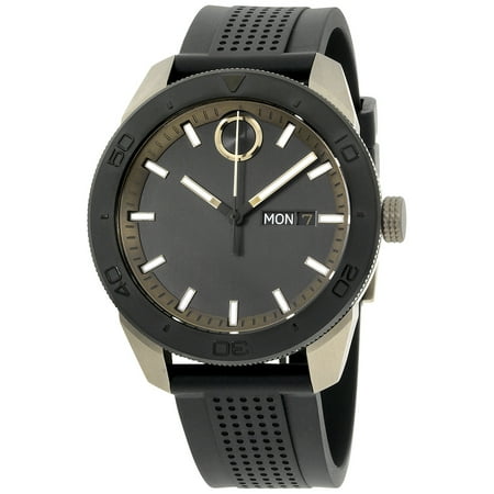 Movado Bold Black Dial Silicone Strap Men's Watch (Best Deals On Movado Watches)