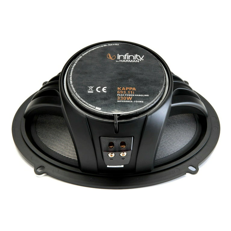 Infinity Kappa 693.11I 220W 6 9 Inches 3-Way Kappa Series Coaxial Speakers with Edge-Driven Tweeters - Walmart.com