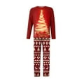 thumbnail image 5 of Gytharion Family Christmas Pajamas Matching Sets Cute Christmas Tree Print Long Sleeve Sleepwear and Plaid Pants 2 Piece Xmas PJs Set Winter Soft Comfy Holiday Loungwear for Family, 5 of 9