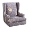 thumbnail image 2 of Stretchable Thick Polyester Wingback Chair Covers Furniture Protector Wing Chair Gray, 2 of 8