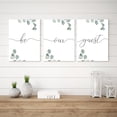 thumbnail image 4 of Be Our Guest Sign Wall Art Set of 3, Farmhouse Guest Room Wall Decor for Hanging Above Bed, Framed Canvas Wall Art with Botanical Prints for Bedroom, Guest Room Decor (12x16inch), 4 of 6