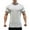 White, variant on Bcfgryg Men's Solid Color Stripe Stretch Sports T Shirt Sports Semi Tight Fitness Short Sleeve Men T-shirts
