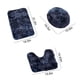 thumbnail image 3 of Juego de 3 alfombras de baño gruesas, alfombra de baño en liquidación + tapete de contorno + funda para asiento de inodoro, alfombras de baño de microfibra súper largas y suaves, absorbentes de agua, 3 of 6