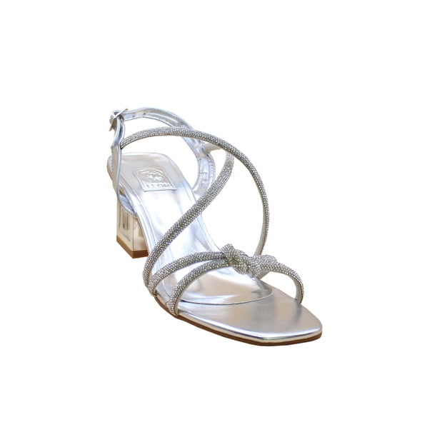 Sandalia Casual Color Plata Sintético Leon - Diseño Chic - 6692plata