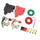 thumbnail image 3 of VOBOR, 2 Uds., Conector De Terminal De Batería De Coche Con 4 Terminales, Conector De Abrazadera De Remolque De Barco Negro Y Rojo Para Poste SAE O JIS Tipo A, 3 of 5