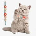 thumbnail image 3 of Kitten Collar - Portable Knitted Cartoon Flower Shape - Elastic Cozy Cat Necklace - Dog Supplies, 3 of 8