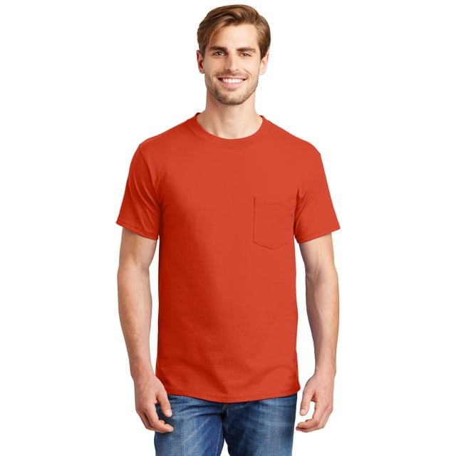 Hanes® Beefy-T® - Camiseta 100% algodón con bolsillo. 5190 hanes 5190