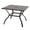 Coffee - 38"L × 38"W × 28.4"H, variant on Aoodor Patio Dining Table for 6 People, 59"L x 38"W Rectangular Metal Outdoor Dining Table with Adjustable Umbrella Hole for Garden, Poolside, Backyard