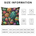 thumbnail image 5 of Nawypu Colorful Easter Egg Pillowcase Happy Easter Rabbit Spring Flower Holiday Oblong Lumbar Throw Pillow Cover/Shams Cushion Case Bed Throw Pillows for Bedroom Living Room, 5 of 5