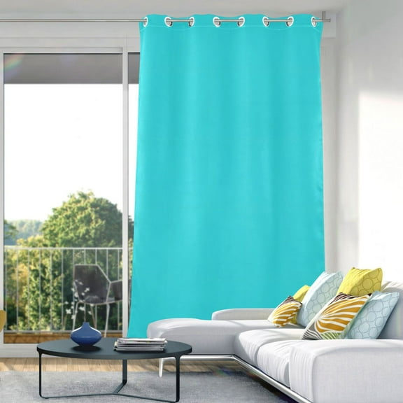 Turquoise Blackout Curtains 84"x52" Thermal Insulated Curtain 1 Panel