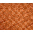 thumbnail image 4 of oneOone Polyester Lycra Orange Fabric Geometric Bandhani Craft Projects Decor Fabric Printed By The Yard 56 Inches Wide, 4 of 4