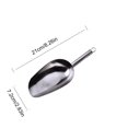 thumbnail image 2 of Cuchara de hielo de metal cuchara de hielo de cocina de acero inoxidable pequeña cuchara de metal para alimentos y dulces, 2 of 4