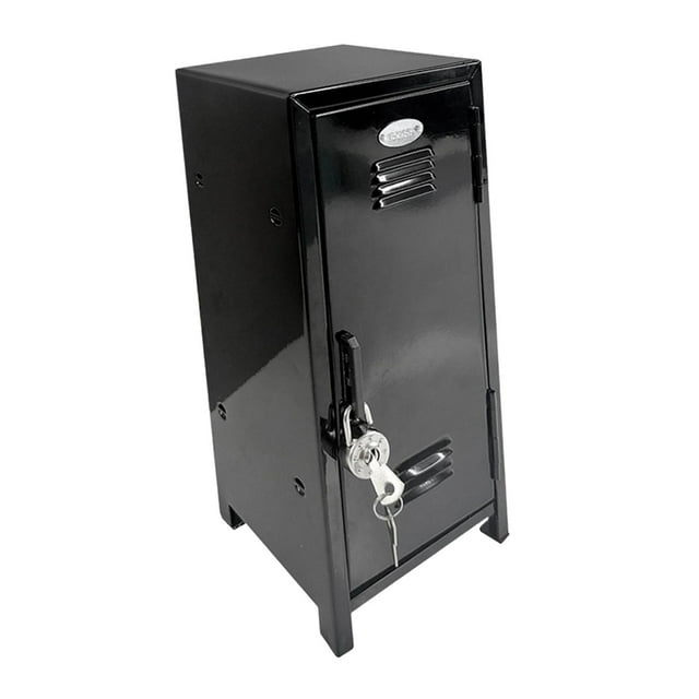 Small Makeup Storage Cabinet Vertical File Cabinet for Cotton Pad Entryway Black