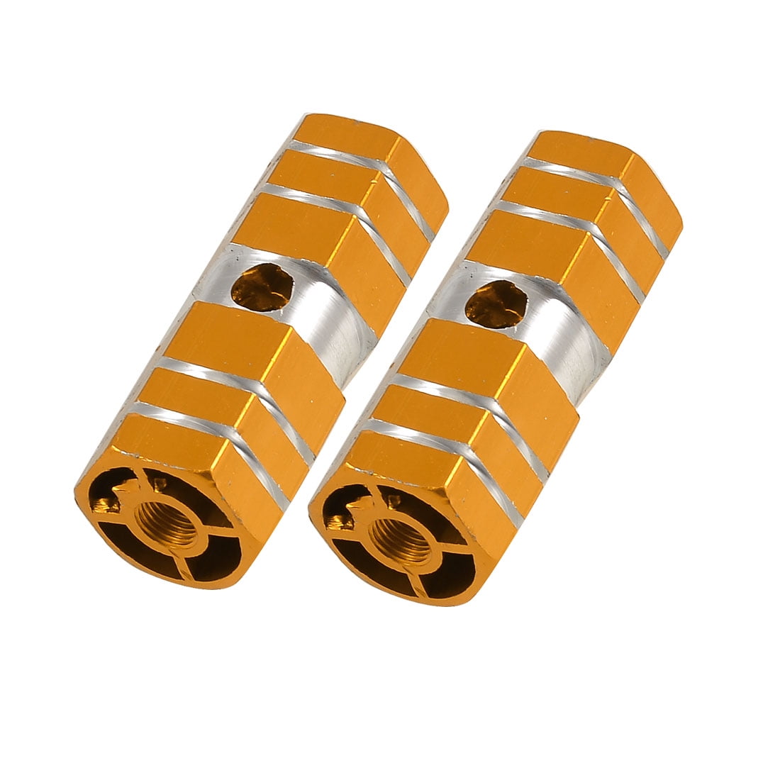 New Pair Yellow Bike Bicycle Foot Pegs Aluminum Alloy 3/8'' Axle MTB
