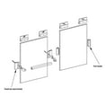 thumbnail image 2 of Gordon Glass® Chrome Finish Towel Bar Base Brackets for Frameless Shower Doors 5/32", 3/16" and 1/4" Thick - Pack of 2, 2 of 3