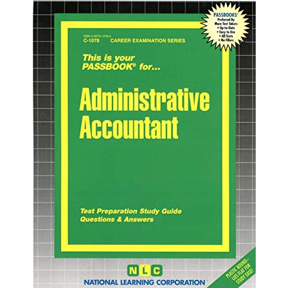 Administrative Accountant(Passbooks) (Career Examination Series)