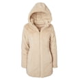 thumbnail image 4 of Sportoli Womens Winter Coat Reversible Faux Fur Lined Quilted Puffer Jacket - Beige (Small), 4 of 8