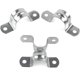 thumbnail image 2 of 10pcs U Shaped Pipe Clamps 304 Stainless Steel Two Hole Tube Clips for Fixing Bracket of Water Gas Pipe, 2 of 5