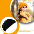 thumbnail image 4 of Qarigey Gorros de algodón de secado rápido, pañuelo para la cabeza para el sudor, pañuelo ligero de verano para la cabeza, diadema plegable Accesorios de disfraces Negro, 4 of 6