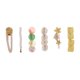 thumbnail image 1 of 6 Piezas Clips de Pelo de Moda Clásica para Niñas y Mujeres Color Amarillo, 1 of 3