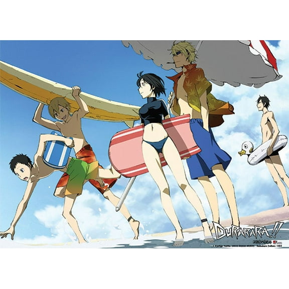 Wall Scroll - Durarara!! - New Cast Swimwear Fabric Art Licensed ge5860