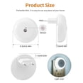 thumbnail image 2 of Mini luz nocturna LED, enchufable, sensor de anochecer a amanecer, compacta, ideal para dormitorio, baño, guardería, pasillo, cocina,1.23cp, 2 of 6