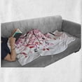 thumbnail image 6 of Tree Soft Flannel Fleece Throw Blanket, Abstract Tree with Floral Burst Blossoms Daisies Leaves Butterflies Forest, Cozy Plush for Indoor and Outdoor Use, 60" x 80", White Brown Pink, by Ambesonne, 6 of 6