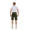 thumbnail image 3 of 12 Pack Mens Fleece Lined Cotton Shorts, 11 Inch Casual Comfy Lounge Shorts, Wholesale Bulk Multipack for Donations, Charities, and Shelters (Green Camo, Large), 3 of 7