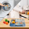 thumbnail image 3 of Yayeee Dish Drying Mat for Kitchen Counter 18" x 24" Microfiber Super Absorbent Coffee Decorative Pad, Blue Goldfish, 3 of 9