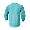 thumbnail image 3 of Stamzod Mens Slim Fit Muscle Shirts Long Sleeve Stretchy Button Down Business Shirt Casual Stylish Ribbed Thermal Lightweight Tee Tops On Sale, 3 of 6