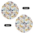 thumbnail image 2 of Uemuo Flowers Butterfly Print Compact Portable Pocket Makeup Mirror - Leather Cover, Elegant Travel Cosmetic Mirror for Purse, Pocket, and Handbag-Round Shape, 2 of 9