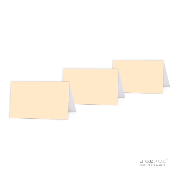 Koyal Wholesale Ivory Table Tent Printable Place Cards, 20-Pack for Events