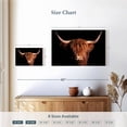 thumbnail image 4 of Elephant Stock Scottish Highland Cow Wall Art - Horizontal Canvas Wall Art - Hallway Wall Decor - Animal Canvas - Black And Brown Decor - 24" x 16", 4 of 7