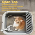 Low Entry Kitten Litter Box, Collapsible Shallow Litter Box Senior Cats ...