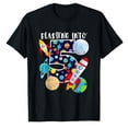 thumbnail image 1 of AALJY Blasting Into Outer Space 5 Year Old 5th Birthday Party Kids T-Shirt, 1 of 1