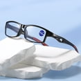 thumbnail image 4 of Gafas de lectura anti luz azul para hombres y mujeres, deportivas, de ocio, de moda, cuadradas, gafas de lectura retro, 4 of 5