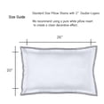 thumbnail image 3 of Fundas de almohada RANZNAZ blancas 100% algodón estándar 20x26 cm, 3 of 6