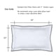thumbnail image 3 of Fundas de almohada RANZNAZ blancas 100% algodón estándar 20x26 cm, 3 of 6