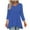 Dark Blue, variant on Tunic Tops for Women Loose Dressy 3/4 Sleeve Tops V-Neck Flowy Shirts Long Blouse To Wear With Leggings