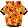 thumbnail image 3 of Sudadera con capucha de Halloween para mascotas, diseño de calabaza, divertida ropa de cachorro fantasma para perros y gatos pequeños (S, amarillo), 3 of 5