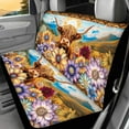 thumbnail image 5 of KUIFORTI Hippie Flower Car Seat Covers Full Set 4 Pcs Front Seats and Rear Bench Cover Protector Highland Cow Removable Automotive Accessories Easy to Install Universal Fit Most Cars, 5 of 7