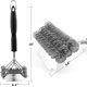 thumbnail image 3 of Cepillo y raspador para parrilla, cepillo de barbacoa seguro sin cerdas para parrilla, limpiador de rejilla de parrilla de acero inoxidable de 18', accesorios de parrilla seguros para porcel, 3 of 5