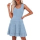 thumbnail image 1 of Vestido ANRABESS de verano, minivestido de punto sin mangas, azul y viscosa, 1 of 7